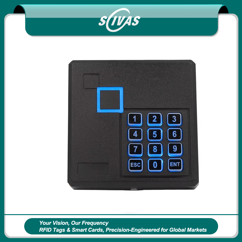 เครื่องอ่าน RFID กันน้ำพร้อมแป้นกดสำหรับประตูจัดแสดงโดยเน้นระบบรักษาความปลอดภัยสำหรับโครงการเครื่องอ่านเข้าออกแบบแป้นกด.