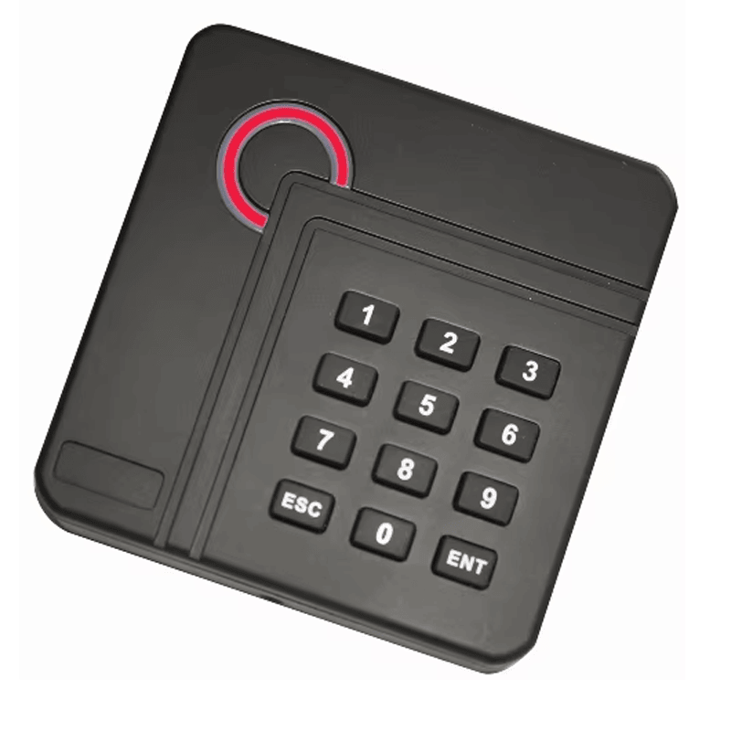เครื่องอ่านควบคุมเข้าใช้ RFID ทนสภาพอากาศแสดงการออกแบบติดผนังสำหรับผู้ซื้อที่กำลังเปรียบเทียบโซลูชันเครื่องอ่านเข้าออกแบบแป้นกด.