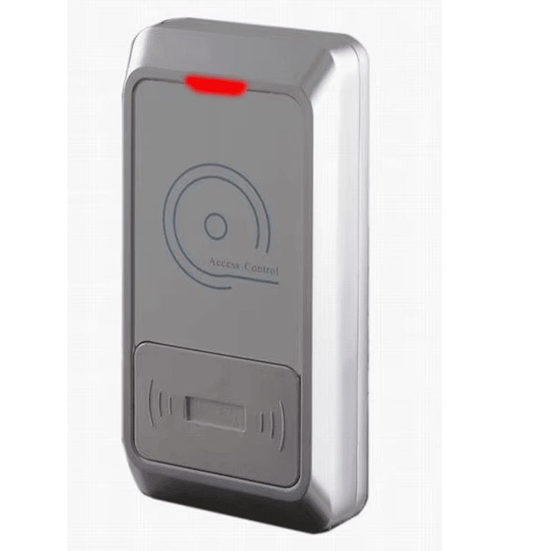 ภาพนี้แสดงเครื่องอ่านกันทำลาย IP68 สำหรับประตูกลางแจ้ง R01 โดยแสดงการซีลป้องกันน้ำภายในตัวเรือน โครงสร้างกันน้ำสำหรับการใช้งานจริง และความทนทานต่อสภาพแวดล้อม.