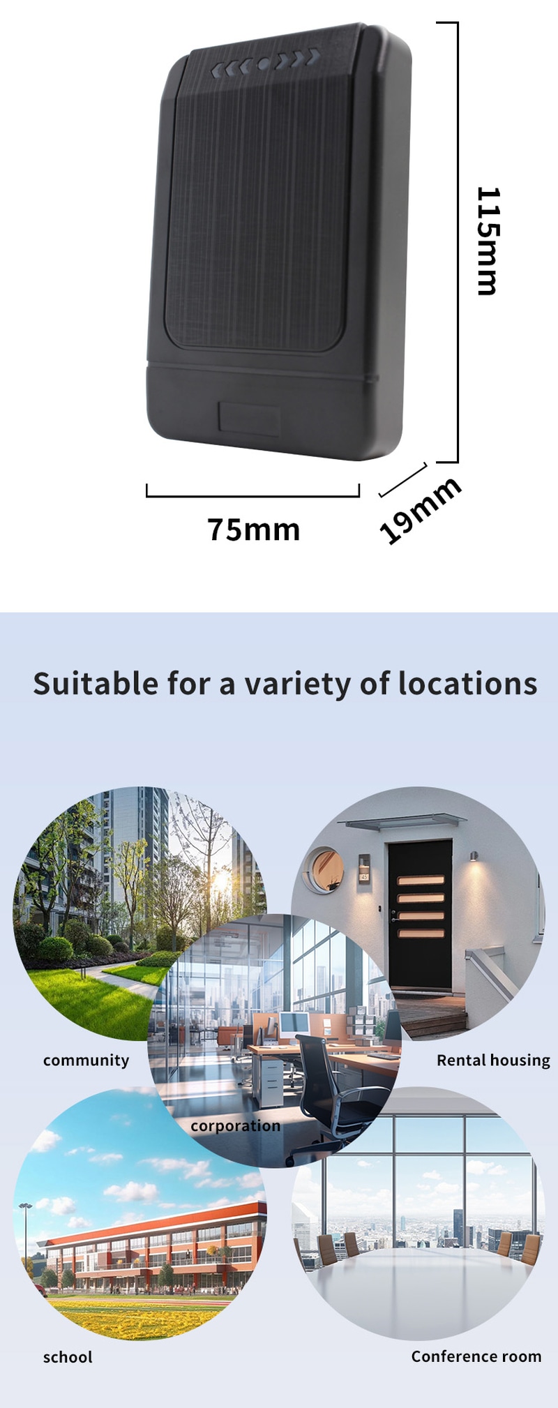 สถานการณ์การใช้งานแสดงให้เห็น ZY-SM607 ที่ติดตั้งอยู่บริเวณทางเข้าชุมชนกลางแจ้ง มอบการเข้าออกที่ปลอดภัยและรวดเร็วสำหรับผู้พักอาศัยโดยใช้บัตร NFC