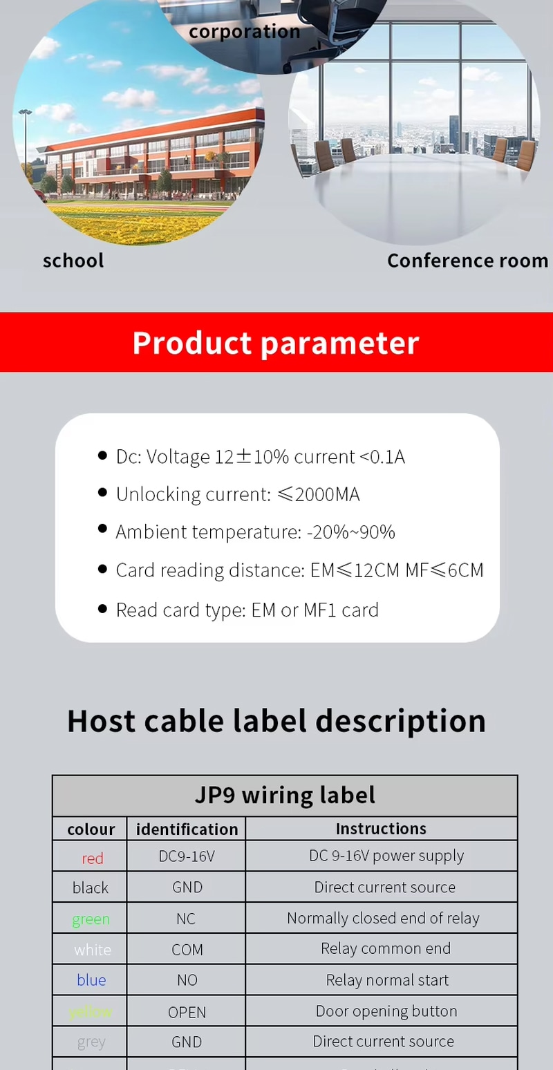 บรรจุภัณฑ์มาตรฐานสำหรับจำหน่ายปลีกของระบบควบคุมการเข้าออก ZY-sm630 ประกอบด้วยตัวเครื่องหลัก คู่มือผู้ใช้ และสกรูยึดที่จำเป็นทั้งหมดสำหรับการติดตั้ง