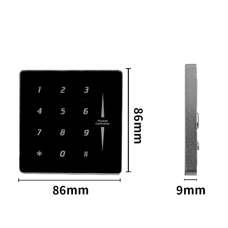ภาพนี้แสดงคอนโทรลเลอร์แป้นสัมผัสบัตร IC 13.56MHz ระดับ IP64 ZY-sm631 โดยแสดงยาง การซีลป้องกันน้ำภายในตัวเรือน โครงสร้างกันน้ำสำหรับการใช้งานจริง และความทนทานต่อสภาพแวดล้อม เหมาะสำหรับการควบคุมการเข้าออก.