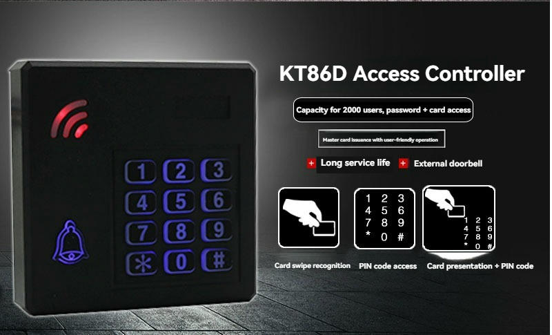 อินโฟกราฟิกที่เน้นข้อกำหนดทางเทคนิคหลักของซีรีส์ KT86D เช่น ความจุผู้ใช้ 2000 คน และการติดตั้งแบบชนิด 86