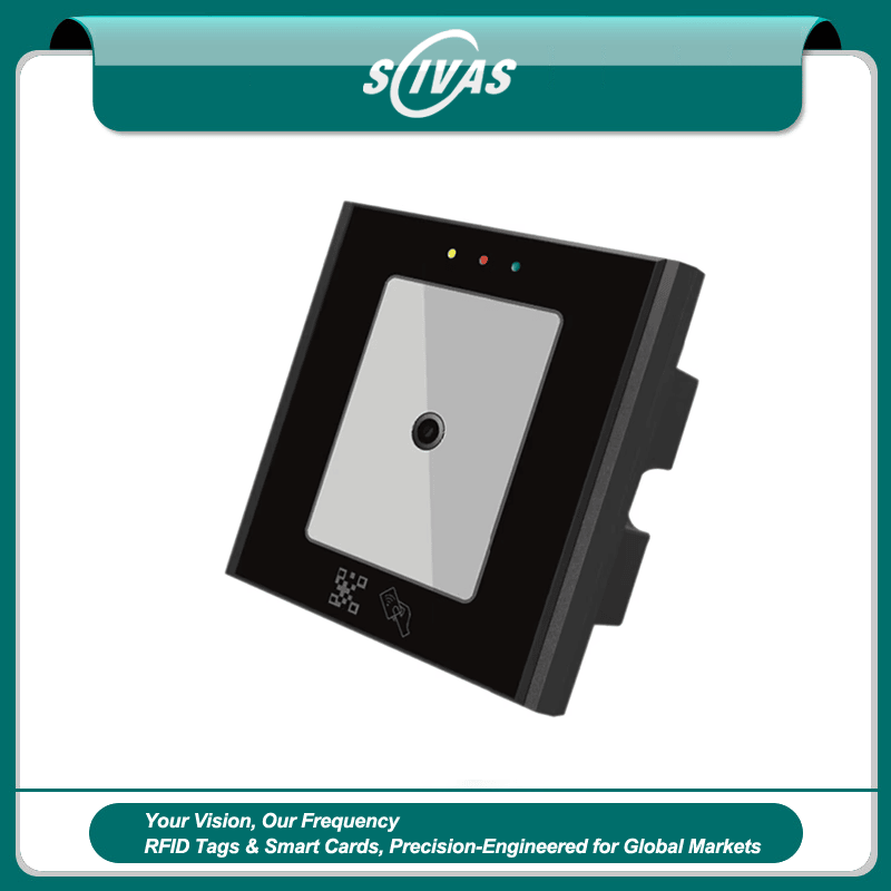 เครื่องอ่าน QR RFID โลหะ IP65 สำหรับประตู